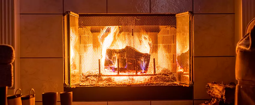 Mendota Hearth Landscape Fireplace Installation in Shawnee, Oklahoma