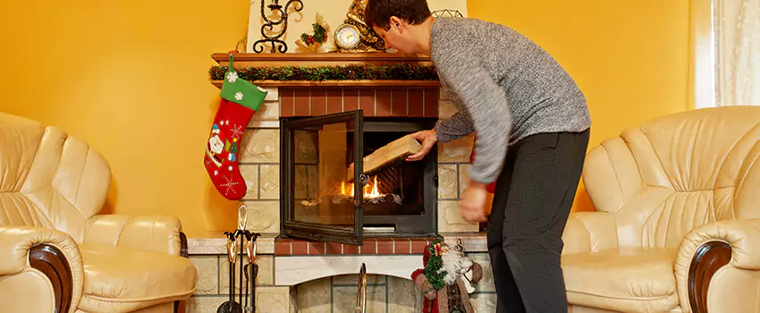 Rusted Metal Fireplace Restoration in Shawnee, Oklahoma